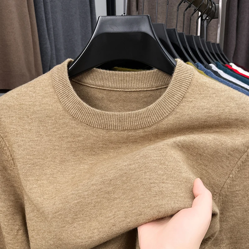 Mens Fashion Mullet - 2025 Новый мужской повседневный свитер с