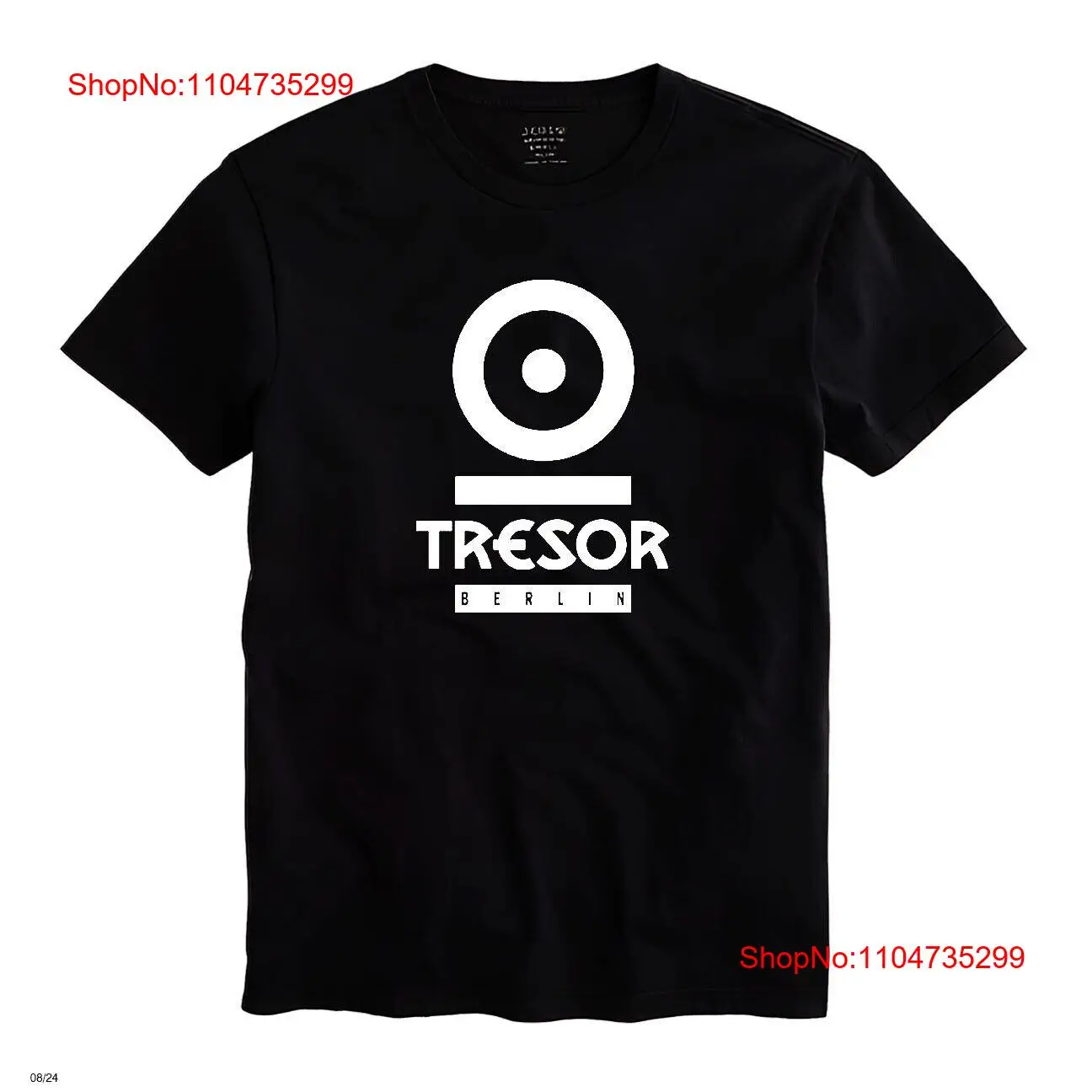 Mens Fashion Black Shirt - Футболка Tresor Berlin Мужская черная Размер