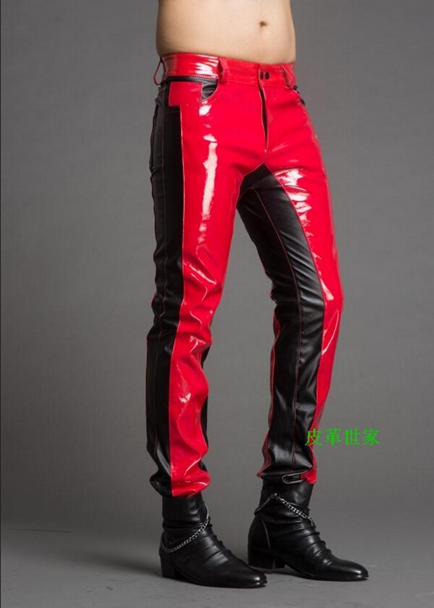 Men'S Fashion Pants 2025 - Новые зимние мужские модные кожаные брюки