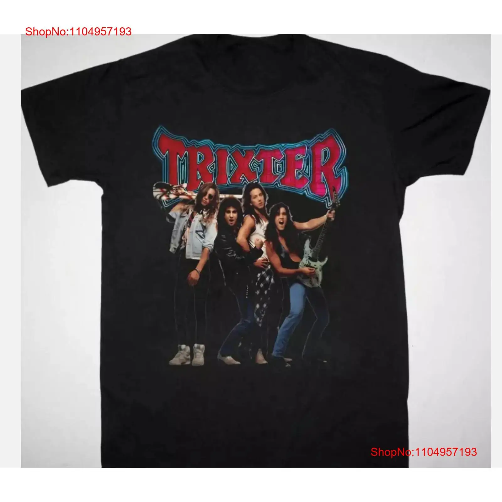 Mens Fashion Black Shirt - НОВАЯ футболка Trixter для фанатов, черная,