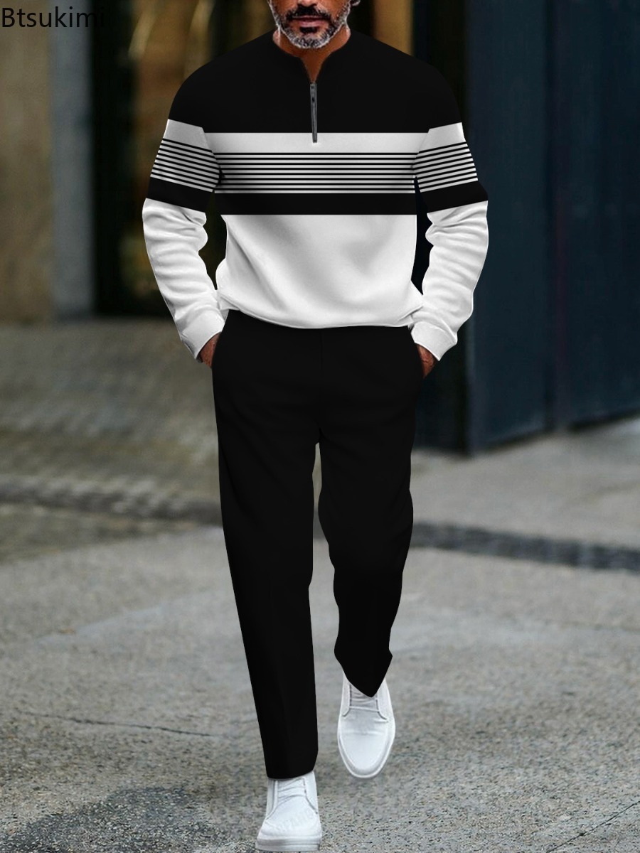 Men'S Fashion Plus - Новый весенне-осенний мужской костюм с принтом