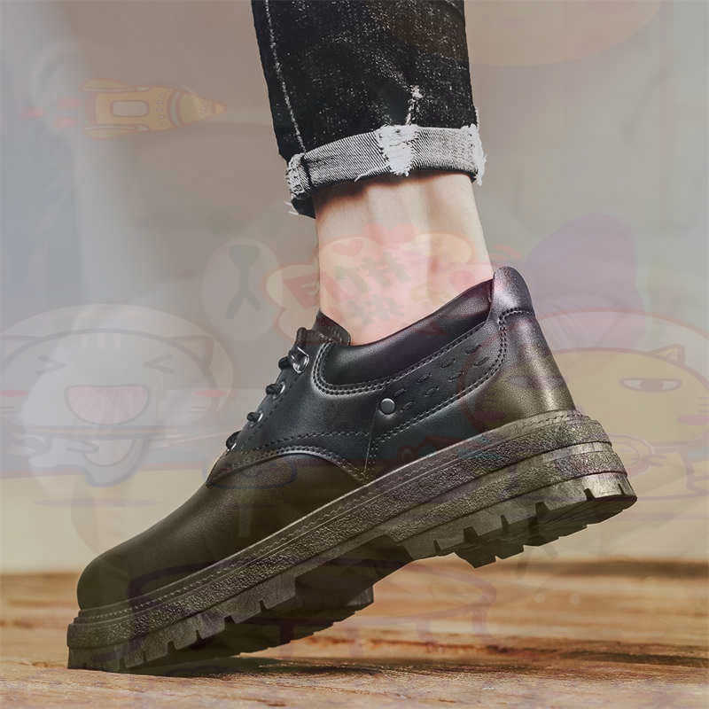 Men'S Fashion Outfit Ideas - Темные модные кроссовки из натуральной кожи,