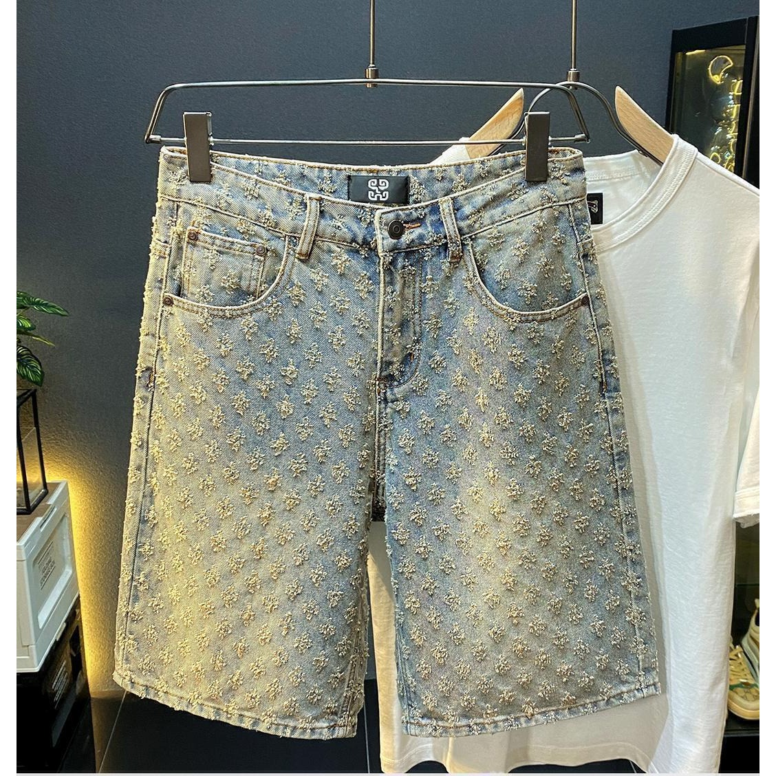 Men Fashion Jeans - Летние джинсовые шорты для мужчин: повседневные,