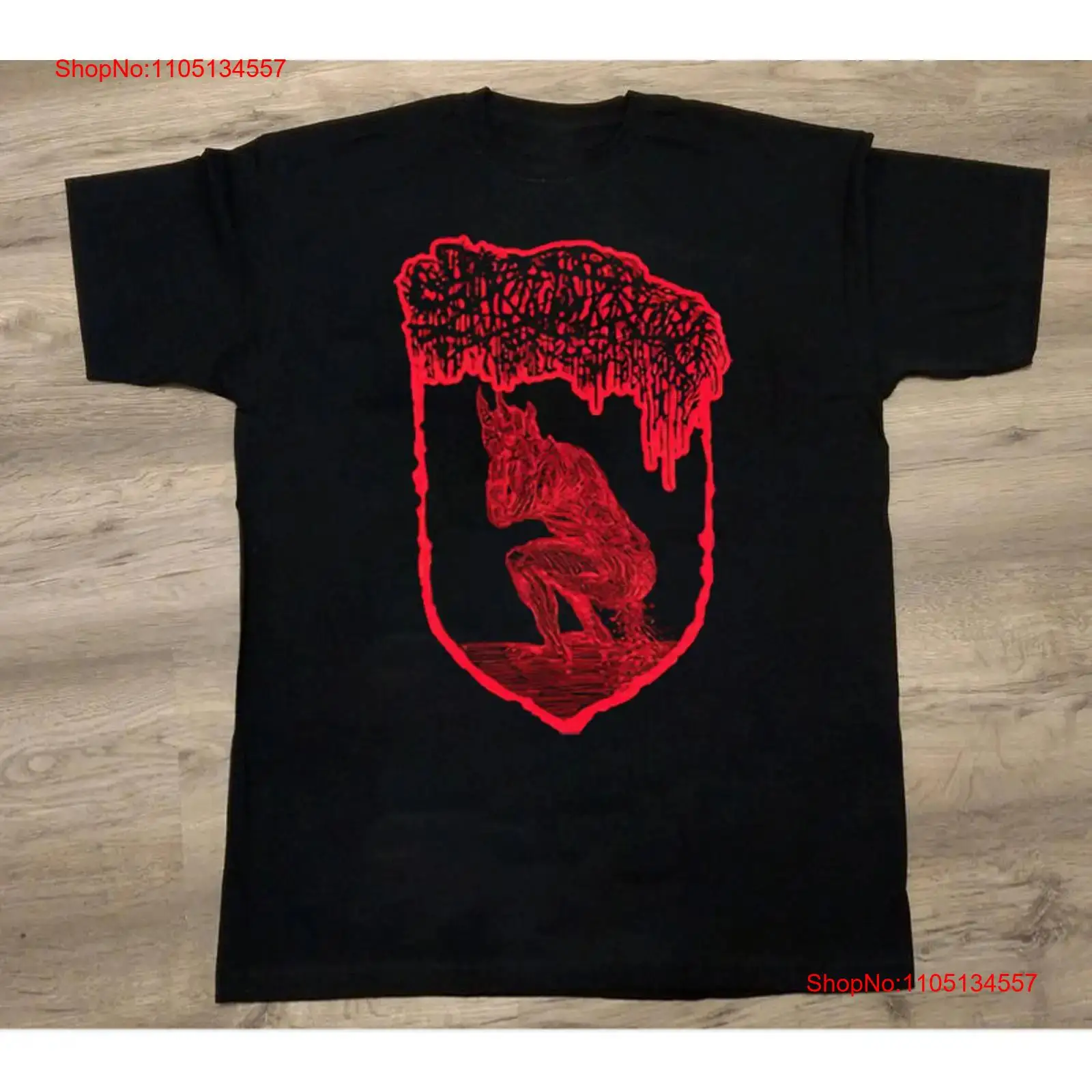 Mens Fashion Black Shirt - Футболка Sanguisug информационg, черный хлопок, все