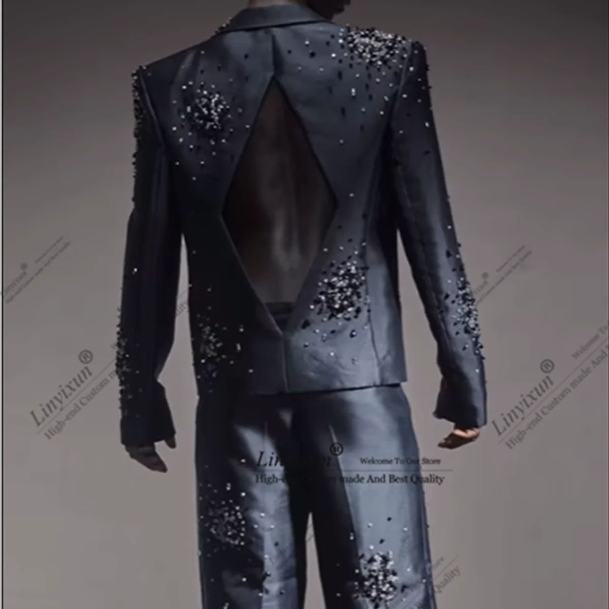 Mens Fashion Trajes - Блестящая дизайнерская версия Stones Tuxedo Модные
