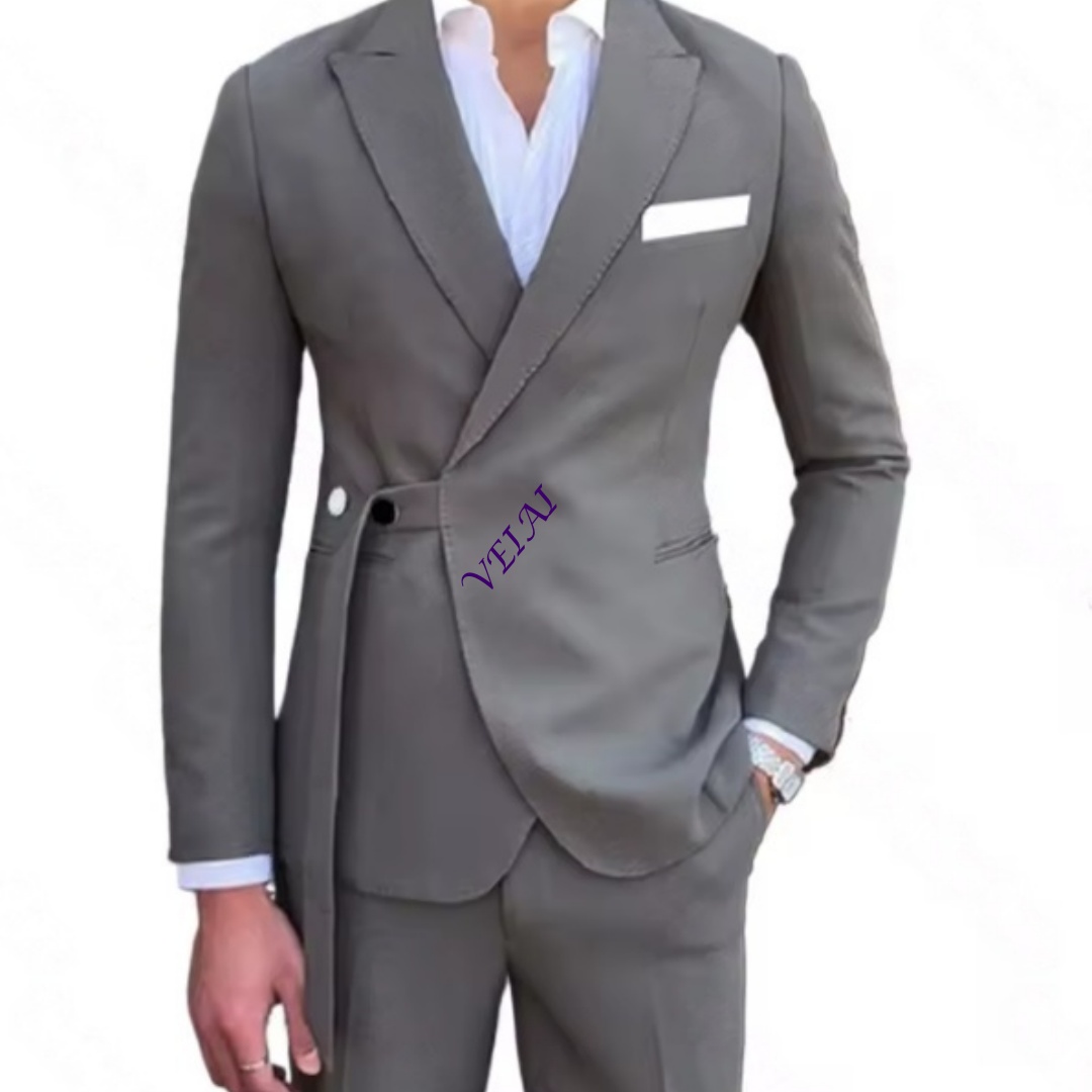 Mens Fashion Trajes - Индивидуальный новый мужской модный костюм-двойка для
