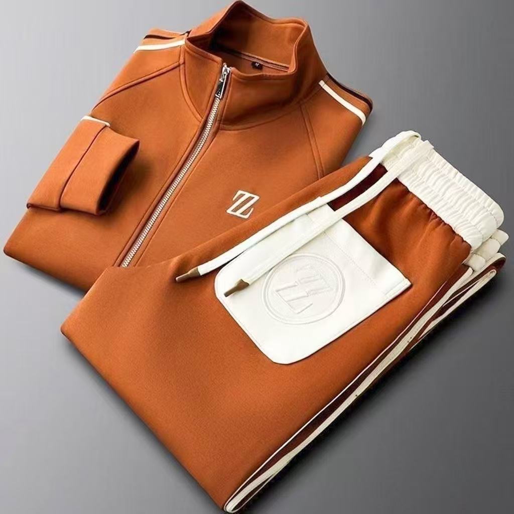 Men'S Fashion Zipper Jacket - Мужской спортивный костюм 2026: модный комплект