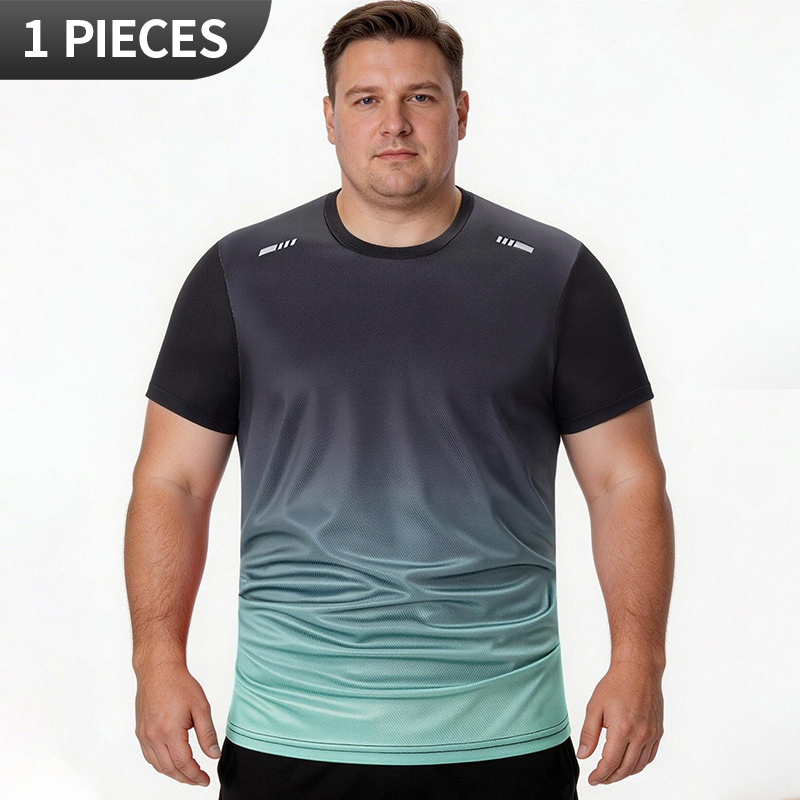 Men'S Fashion Plus - Мужская летняя футболка с коротким рукавом