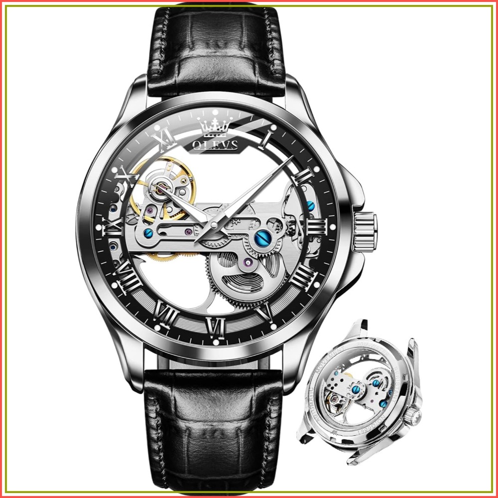 Mens Fashion Style Images - Автоматические механические часы-скелетоны для мужчин -