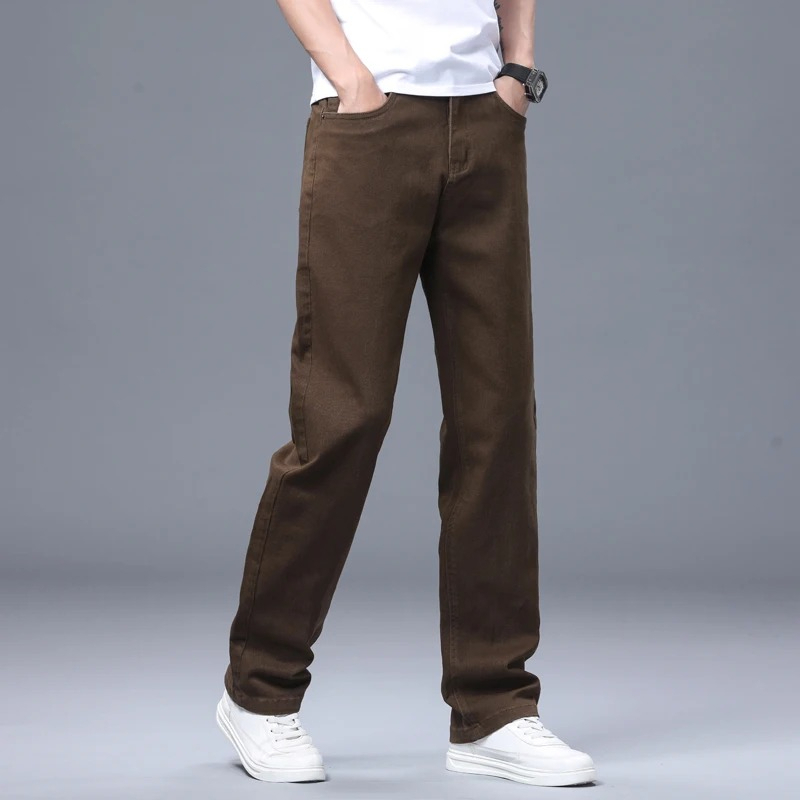 Мужские прямые повседневные бр – обзор и цена Formal Trouser Stretch