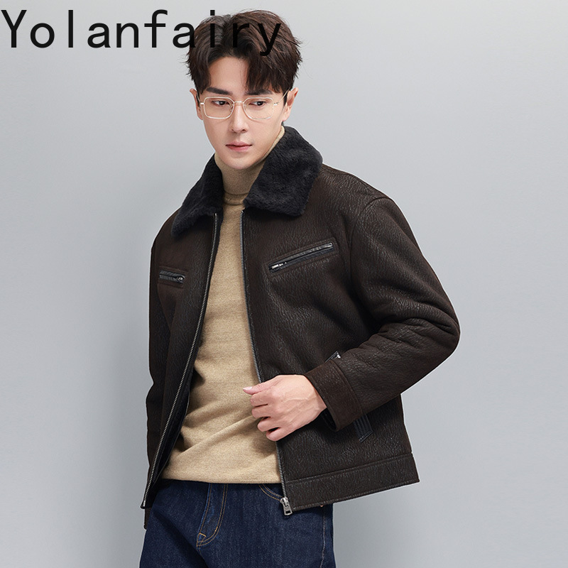 YOLANFAIRY винтажная модная шу – обзор и цена Men'S Fashion Zipper Jacket