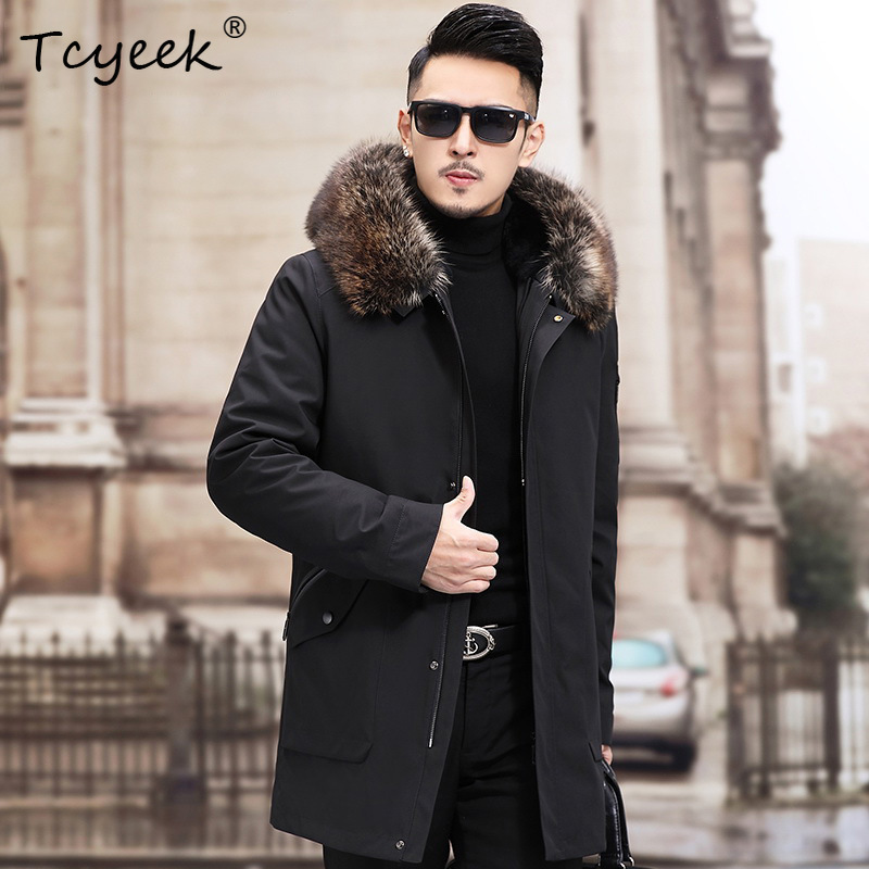 Зимние куртки Tcyeek с воротни – обзор и цена Men'S Fashion Zipper Jacket