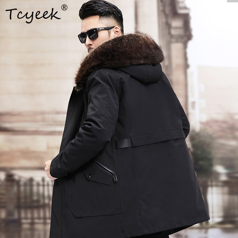 Зимние куртки Tcyeek с воротни – обзор и цена Men'S Fashion Zipper Jacket