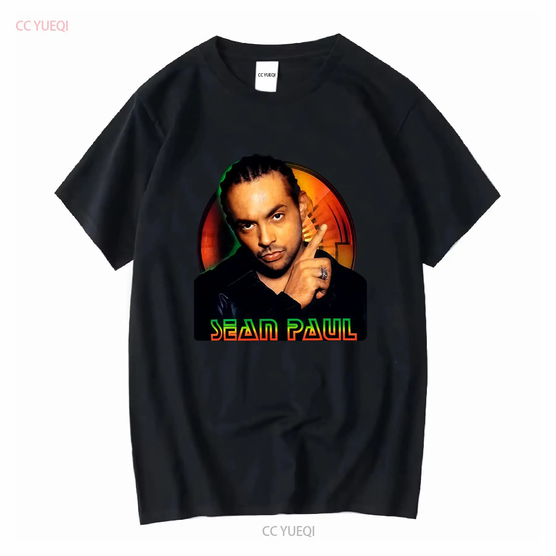 RAPPER Sean Paul черная футбол – обзор и цена Mens Fashion Black Shirt