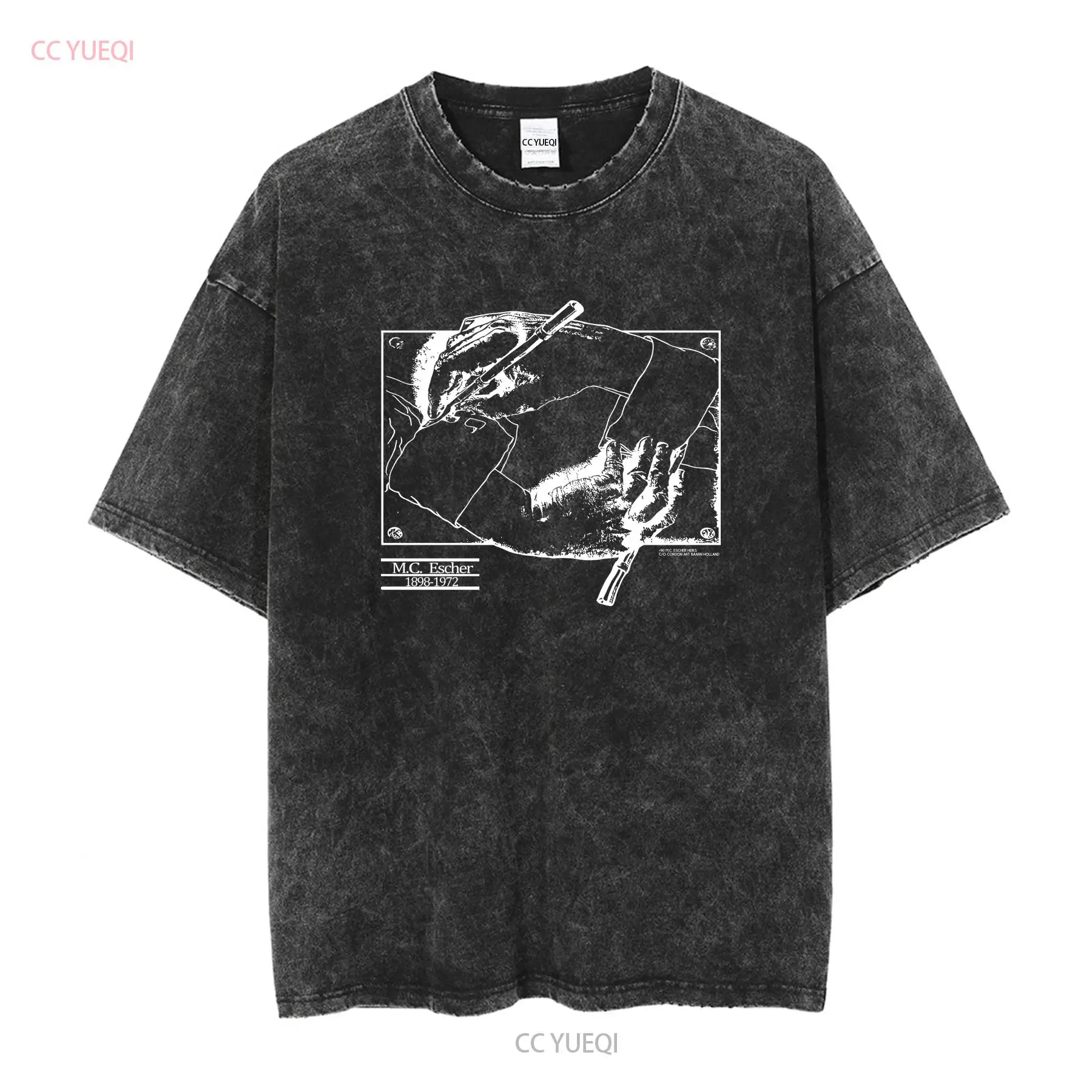 Винтажная футболка MC Escher 1 – обзор и цена Mens Fashion Black Shirt