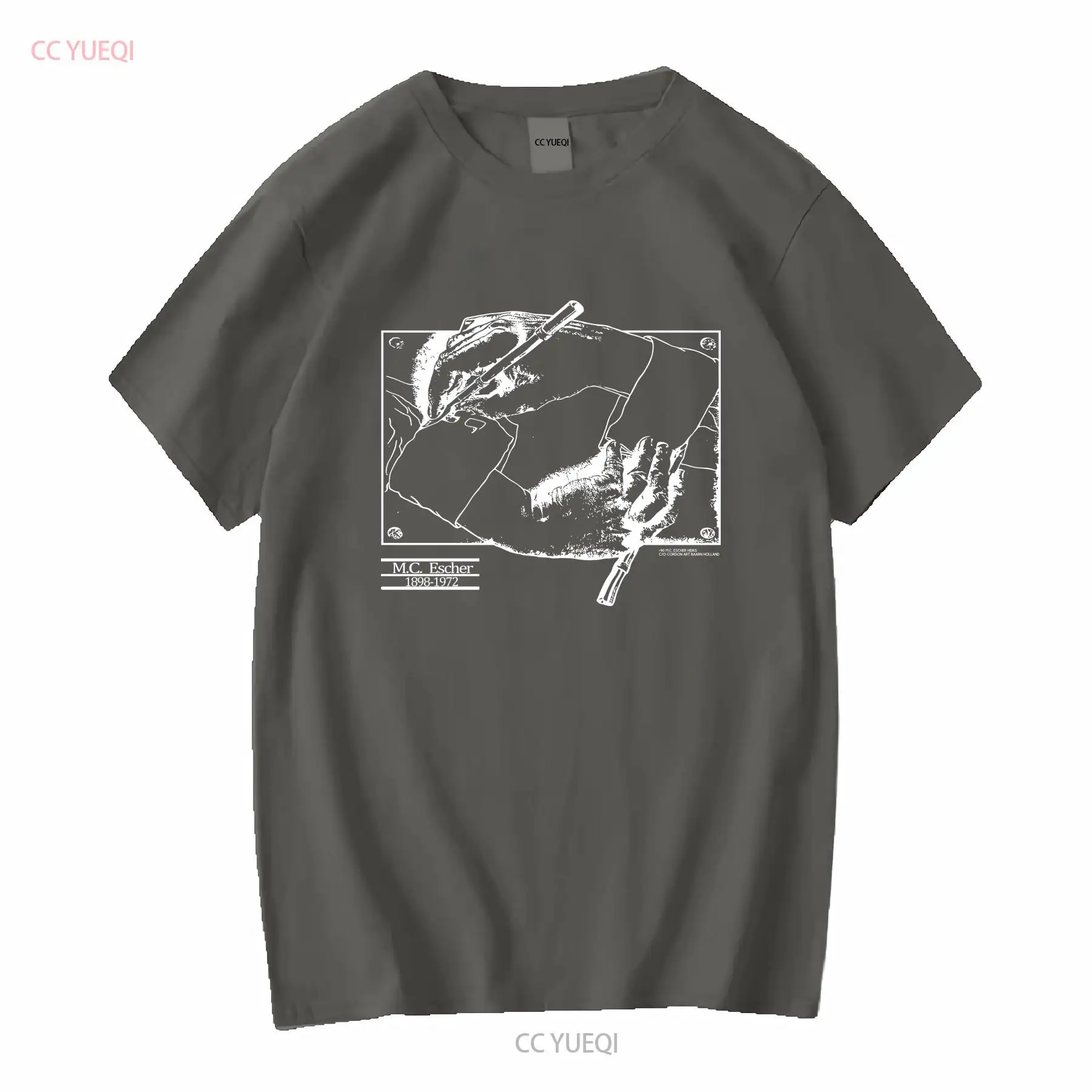 Винтажная футболка MC Escher 1 – обзор и цена Mens Fashion Black Shirt