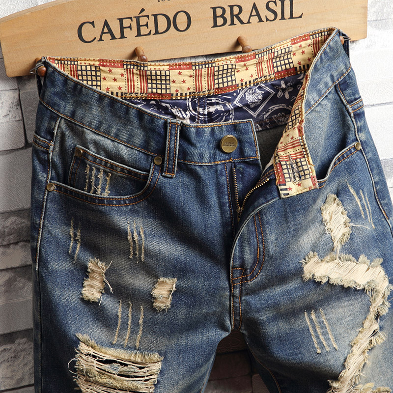 Рваные джинсовые шорты в стиле – обзор и цена Men Fashion Jeans
