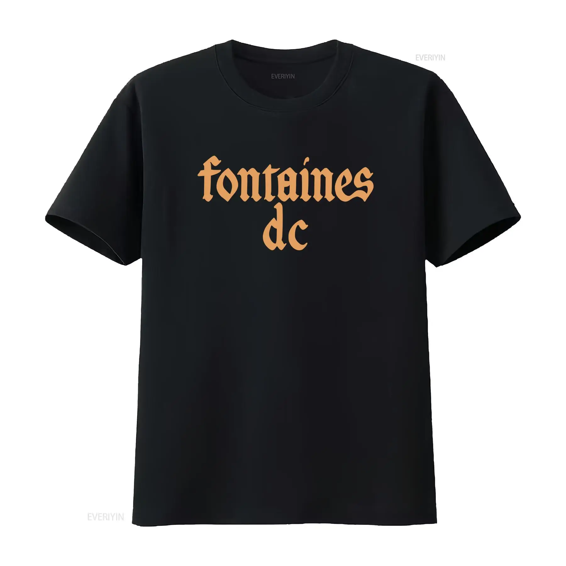 Черная футболка Fontaines D C  – обзор и цена Mens Fashion Black Shirt