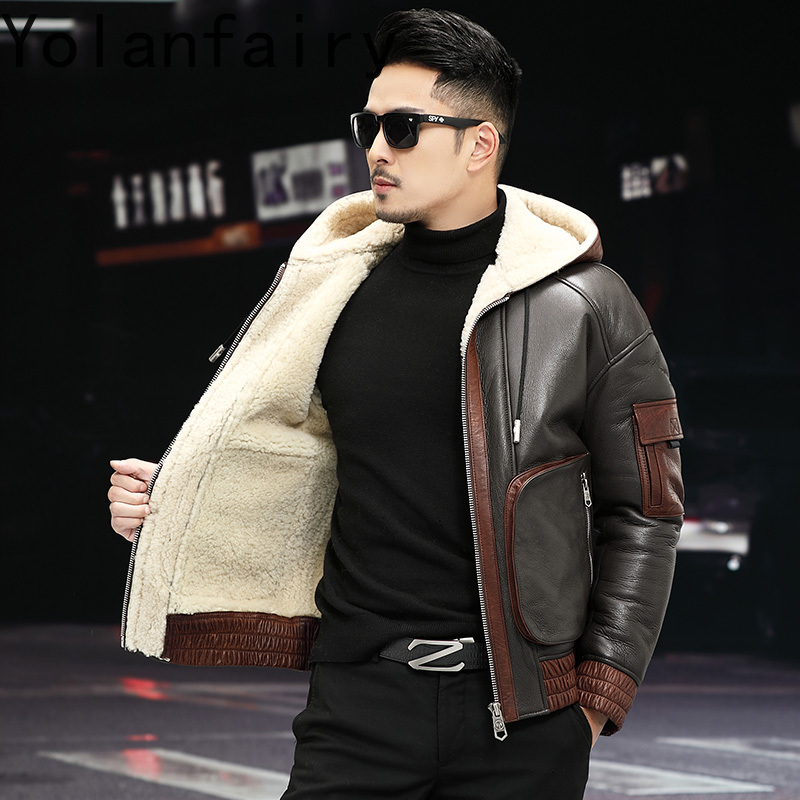 YOLANFAIRY натуральная шерстян – обзор и цена Men'S Fashion Zipper Jacket