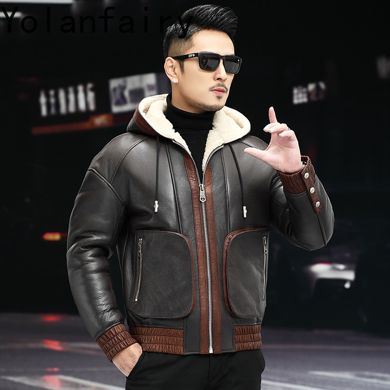 YOLANFAIRY натуральная шерстян – обзор и цена Men'S Fashion Zipper Jacket