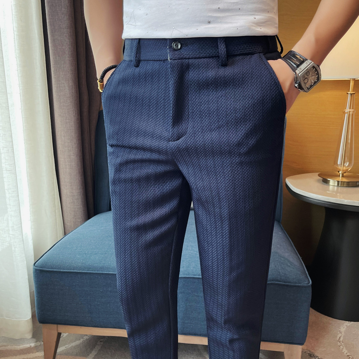 2024, весна-лето, новые мужски – обзор и цена Men'S Fashion Pants 2025