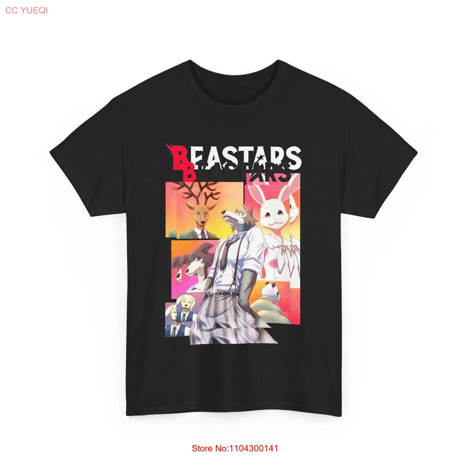Футболка Anime Beastars Legosh – обзор и цена Mens Fashion Black Shirt