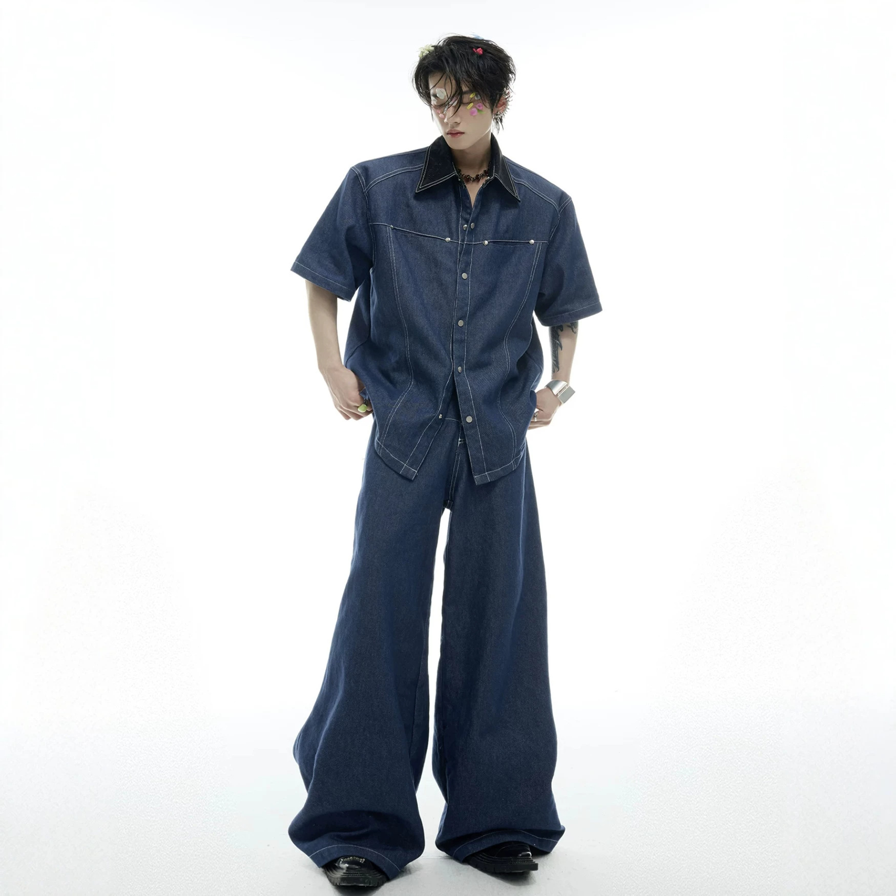 Летний мужской джинсовый компл – обзор и цена Men Fashion Jeans