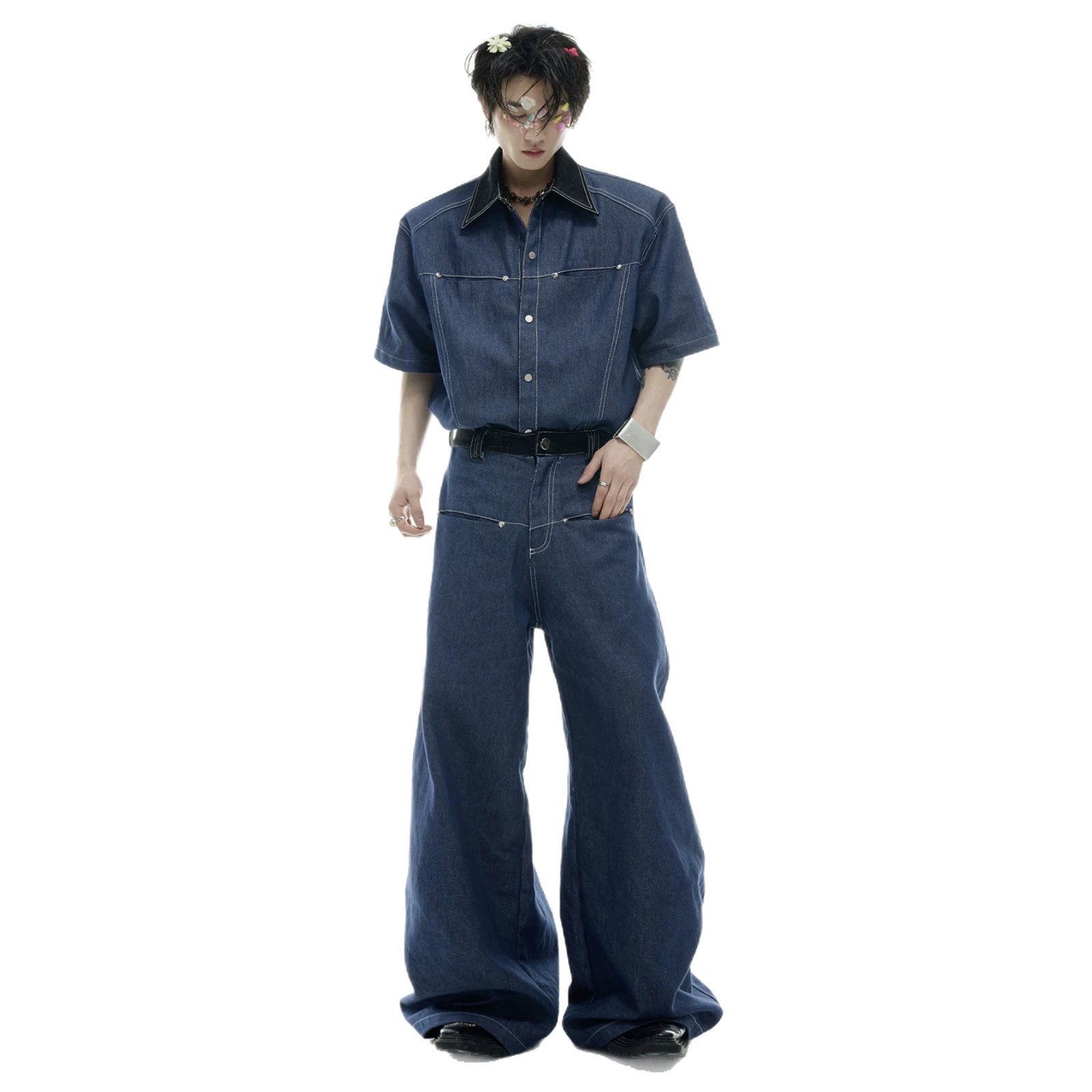 Летний мужской джинсовый компл – обзор и цена Men Fashion Jeans