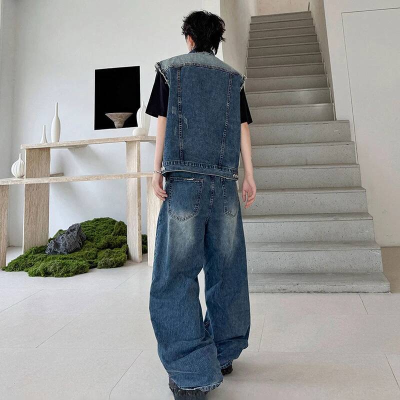 LUZHEN 2026 Летний джинсовый к – обзор и цена Men Fashion Jeans