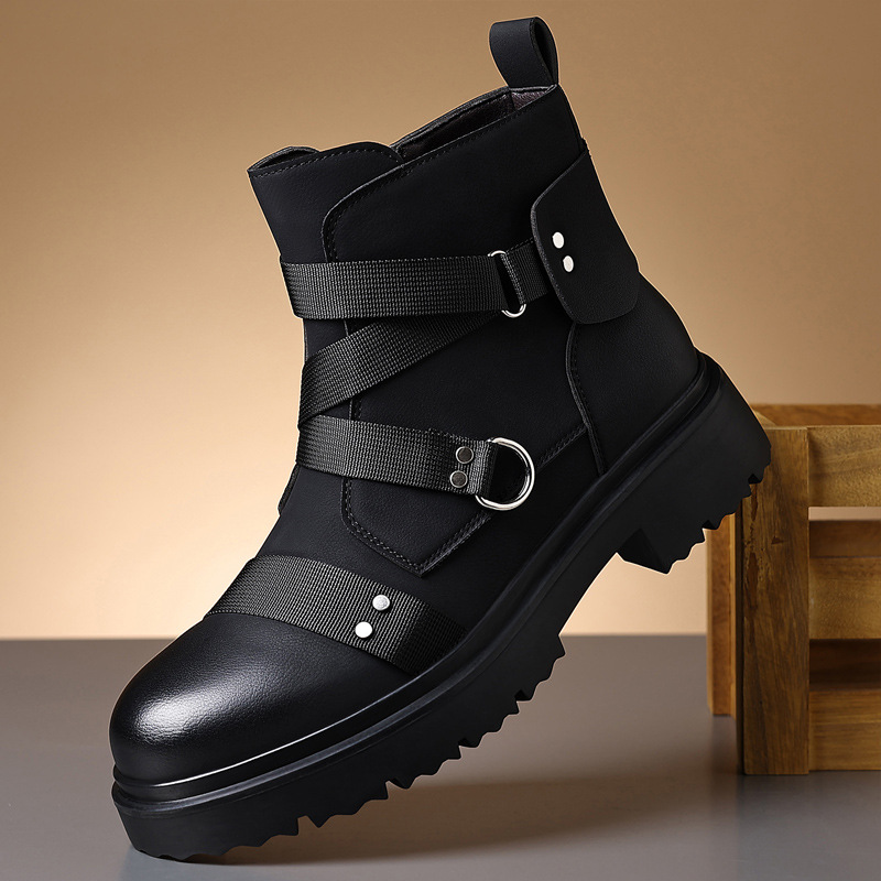 Мужские ретро-ботинки из кожи  – обзор и цена Men'S Fashion Footwear