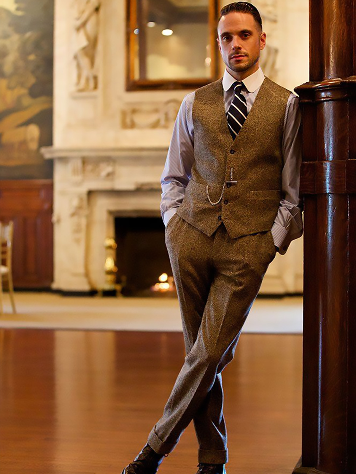 ANNIEBRITNEY твидовые костюмы  – обзор и цена Mens Fashion Trajes