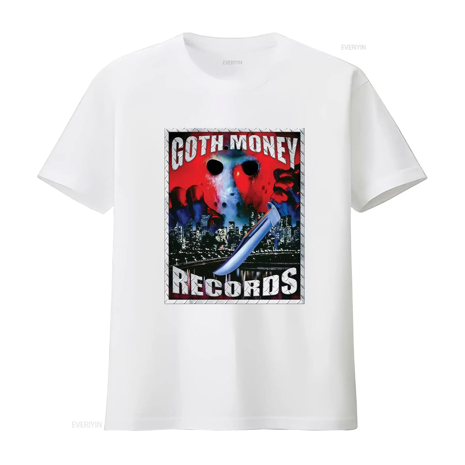 Футболка Goth Money Records с  – обзор и цена Mens Fashion Black Shirt