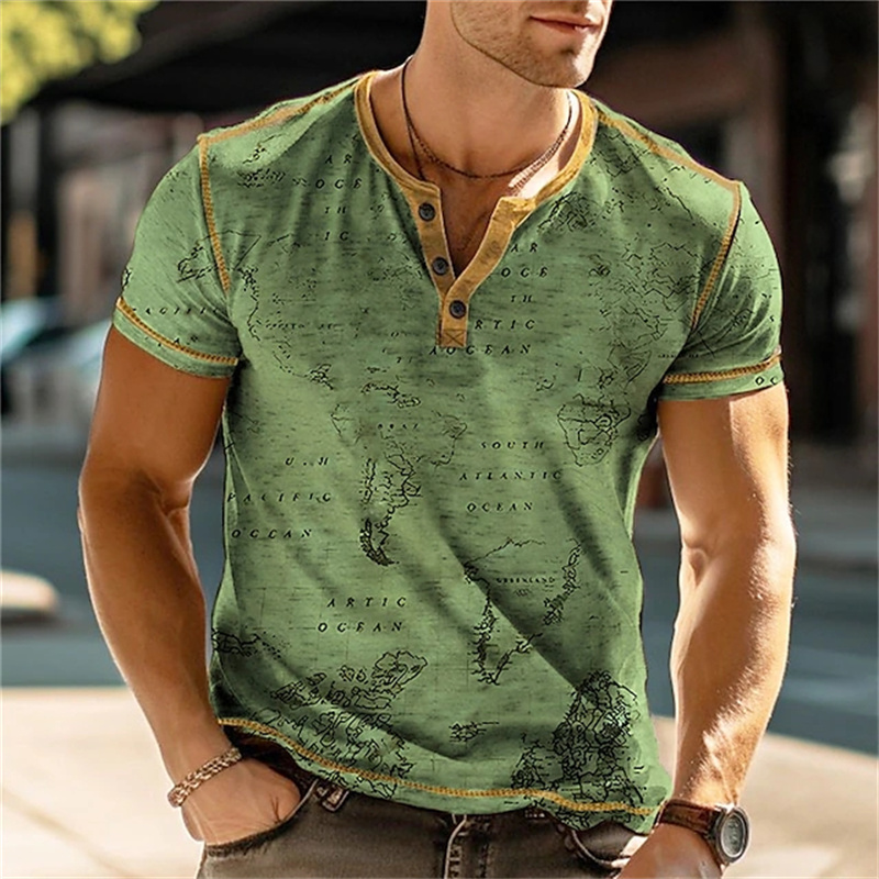 Мужские рубашки-хенли с забавн – обзор и цена Men Fashion Vintage