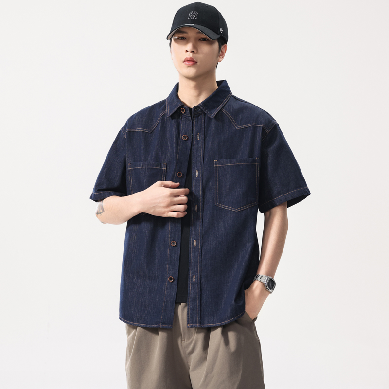 Летняя легкая тонкая джинсовая – обзор и цена Jeans Shirt Fashion For Men