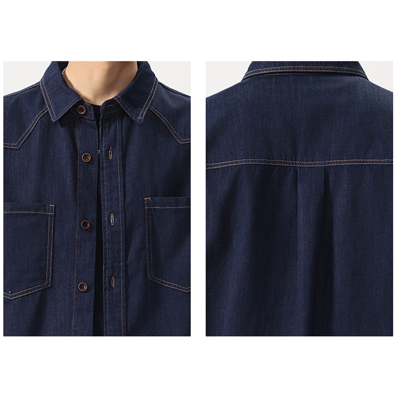 Летняя легкая тонкая джинсовая – обзор и цена Jeans Shirt Fashion For Men