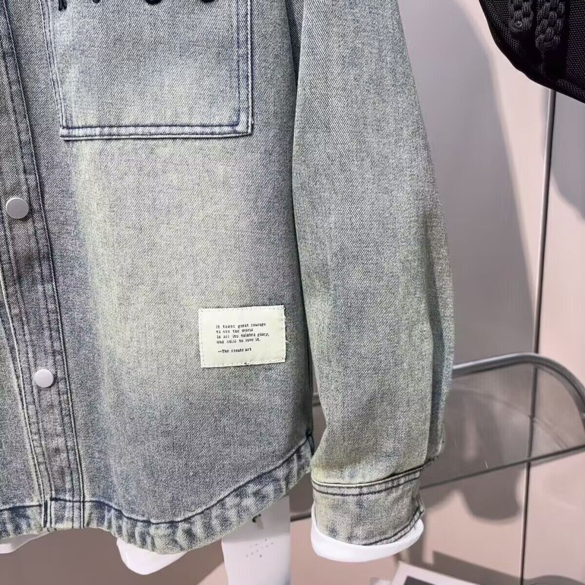 Винтажная чистая посадка, весе – обзор и цена Jeans Shirt Fashion For Men
