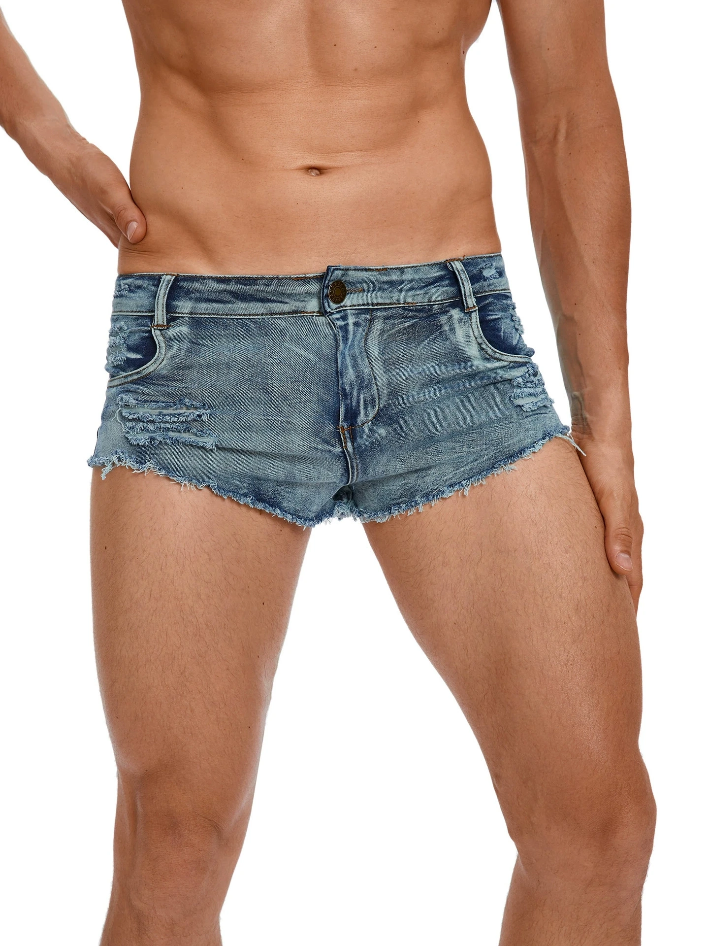 Мужские джинсовые шорты с низк – обзор и цена Men Fashion Jeans