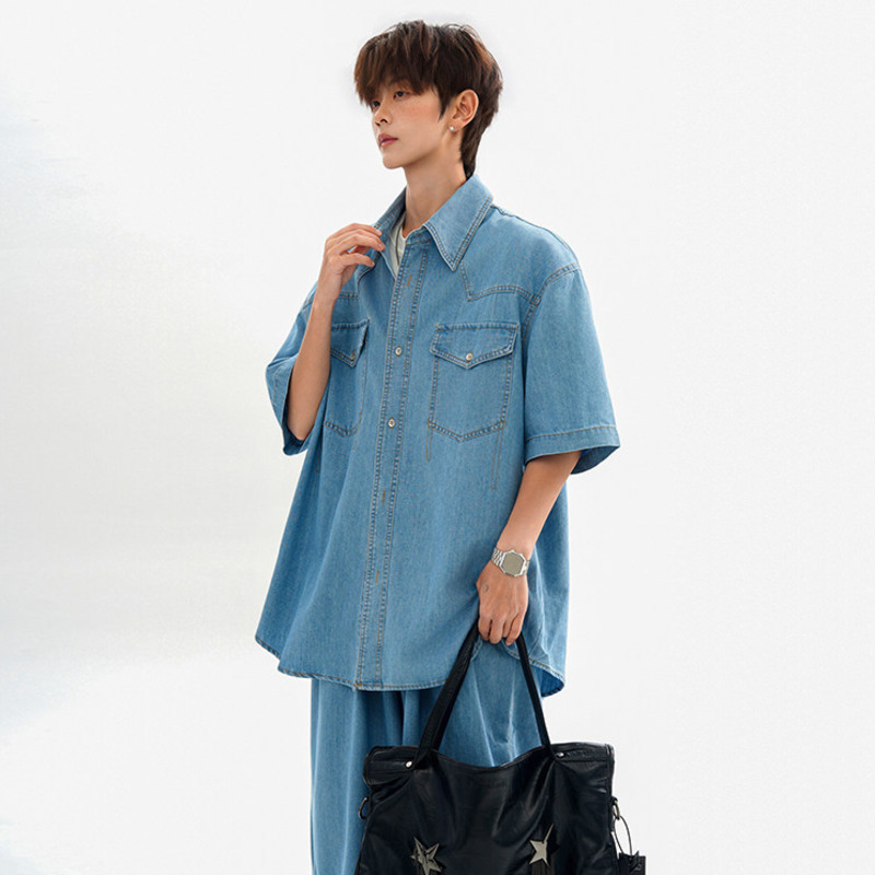 Модные мужские джинсовые рубаш – обзор и цена Jeans Shirt Fashion For Men